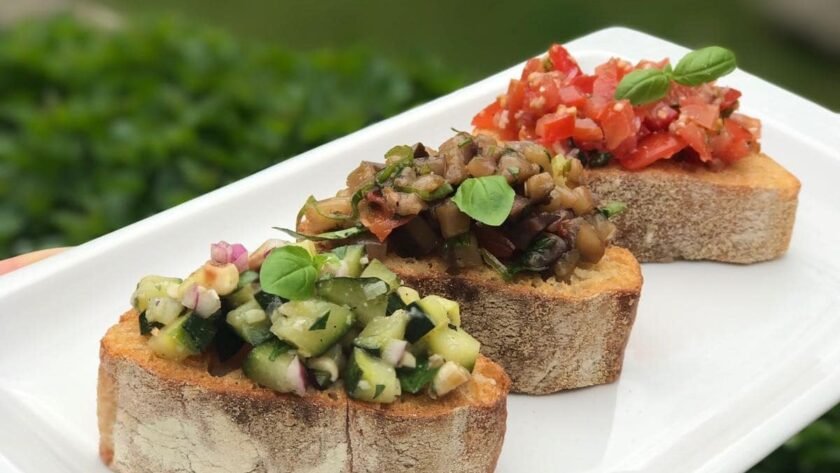Trio de bruschetta - De la classique à la revisitée