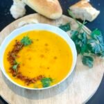 Potage courge butternut - Croustillant de lard et sirop d’érable