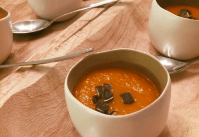 Potage courge butternut et mangue • Leslie en Cuisine