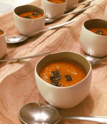 Potage courge butternut et mangue • Leslie en Cuisine