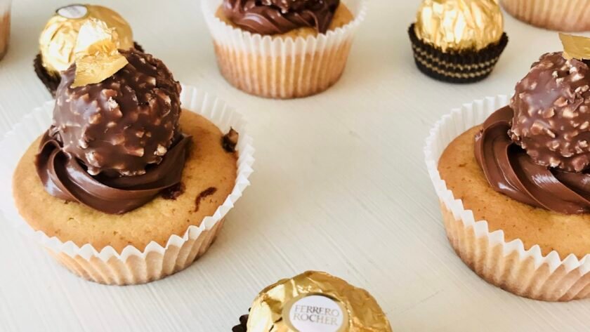 Cupcakes aux Ferrero Rocher - Un délice de desserts ou de goûters pour tous