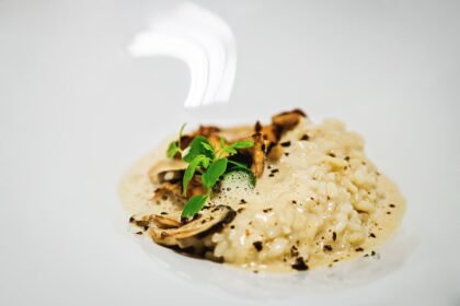 Risotto champignons - Noix de St Jacques