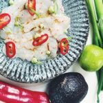 Ceviche de rouget grondin - Recette de poissons crus venue d'ailleurs