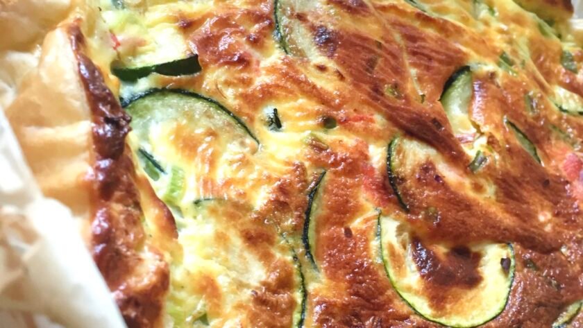 Quiche Saumon fumé Sauvage - courgette - chèvre