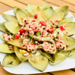 Artichaut aux crevettes grises  • Leslie en Cuisine