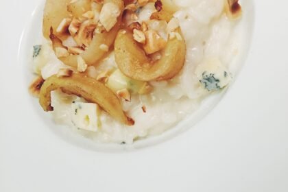 Risotto à la Fourme d’Ambert - Poire - Noisette