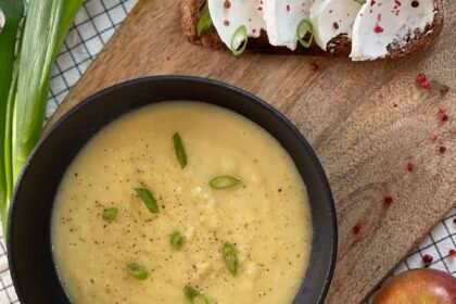 Potage de céleri rave et pommes