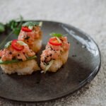 Crispy Rice Salmon • Leslie en Cuisine