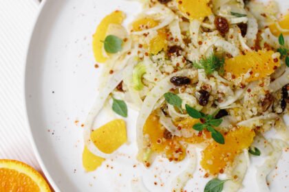 Salade de fenouil, boulgour et agrumes • Leslie en Cuisine