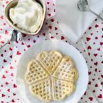 Gaufres de Bruxelles en forme de coeur