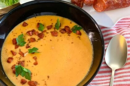 Potage de fèves saveurs indiennes et chorizo • Leslie en Cuisine