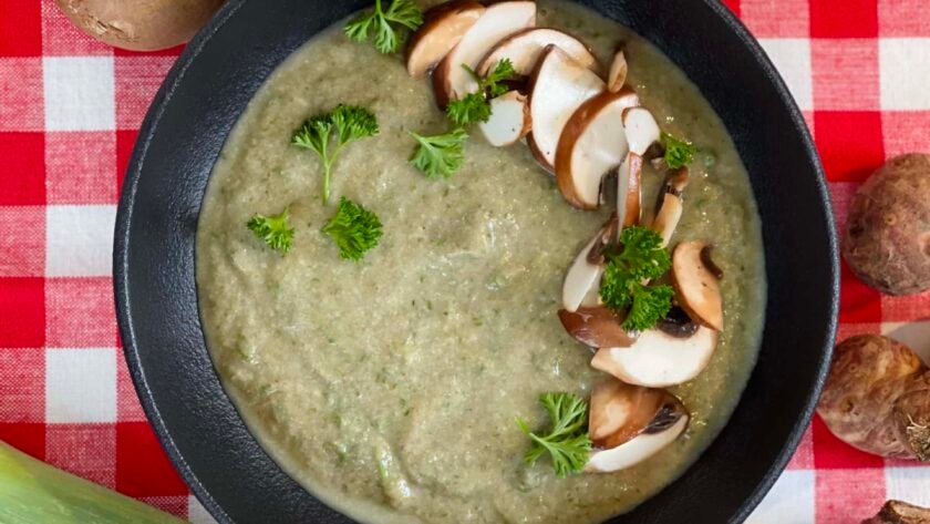 Potage champignons & topinambours - Velouté d'Annabelle Schachmes