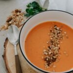 Soupe poivrons et fromage ail et fines herbes • Leslie en Cuisine