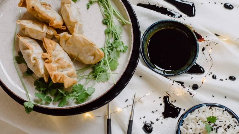 Gyozas farcis à la volaille truffée • Leslie en Cuisine