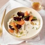 Salade betteraves, oranges sanguines et labneh • Leslie en Cuisine
