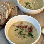 Potage aux chicons braisés et lardons fumés • Leslie en Cuisine