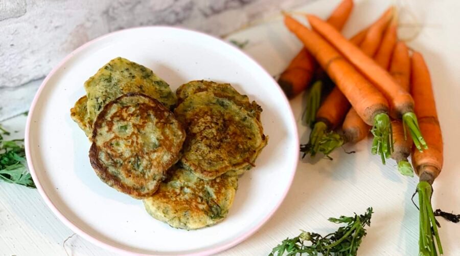 Blinis aux fanes de carottes - Recette facile pour les enfants