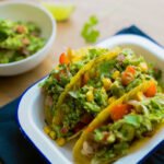 Tacos au poulet et guacamole
