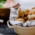 Pleurotes croustillantes et sauce au fromage frais • Leslie en Cuisine
