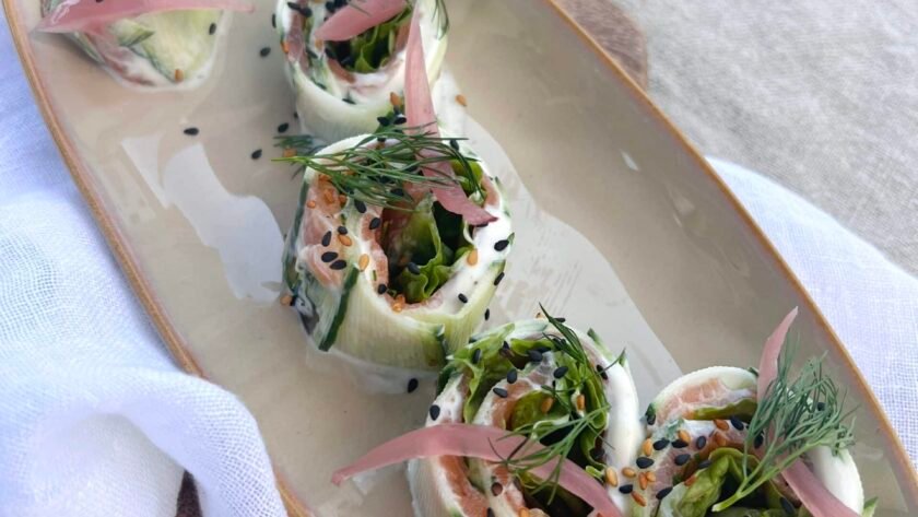 Cucumber rolls • Leslie en Cuisine