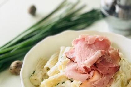 Rigatoni Mascarpone - Ciboulette - Jambon Braisé