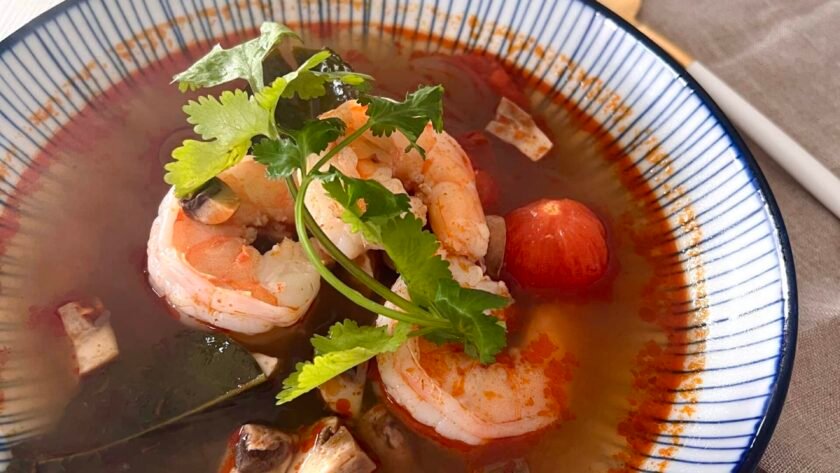 Potage crevettes et citronnelle • Leslie en Cuisine