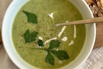 Potage cresson et courgette • Leslie en Cuisine