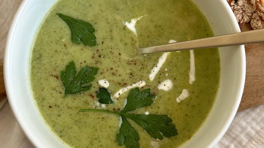 Potage cresson et courgette • Leslie en Cuisine