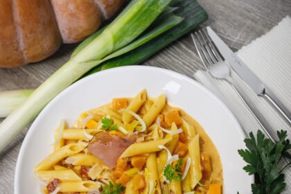 Penne Butternut / Poireaux / Speck