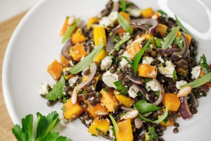 Lentilles butternut et feta • Leslie en Cuisine