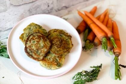 Blinis aux fanes de carottes - Recette facile pour les enfants
