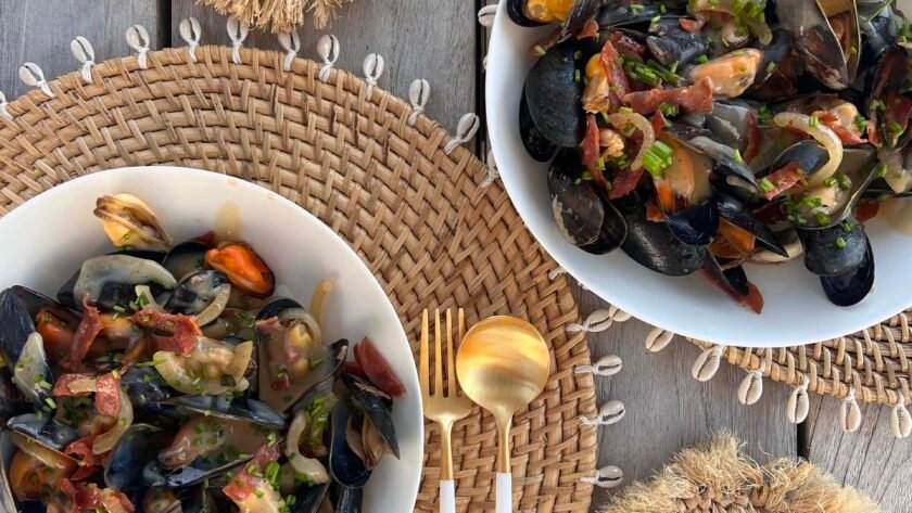 Moules à la crème de chorizo • Leslie en Cuisine
