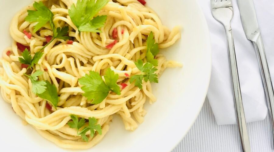 Fettuccini ail - Persil - Piment