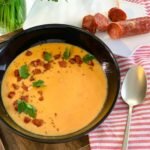 Potage de fèves saveurs indiennes et chorizo • Leslie en Cuisine