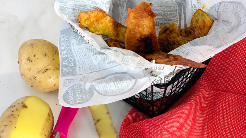 Chips de restes d'un "Poulet-Frites" • Leslie en Cuisine