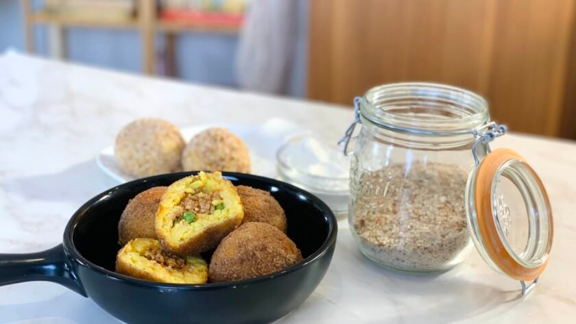 Arancini reste de risotto • Leslie en Cuisine