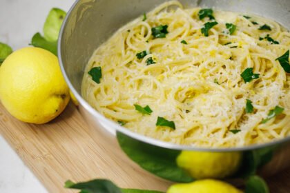 Tagliatelle au citron • Leslie en Cuisine
