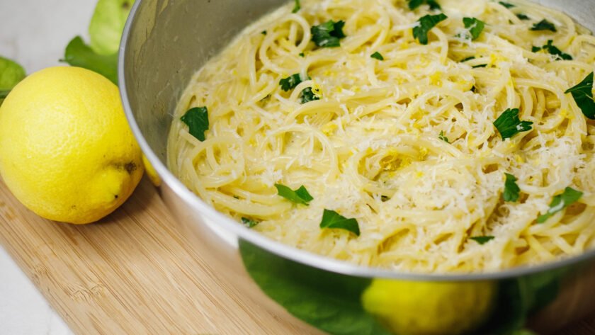 Tagliatelle au citron • Leslie en Cuisine