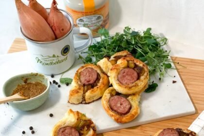 Feuilletés apéro à la saucisse Montbéliarde • Leslie en Cuisine