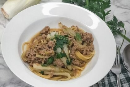 Spaghetti hachis et chicons • Leslie en Cuisine