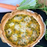 Quiche aux fanes de carottes et fromage bleu • Leslie en Cuisine