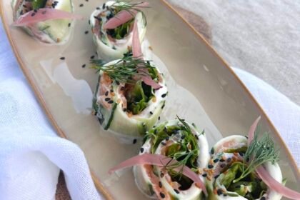 Cucumber rolls • Leslie en Cuisine