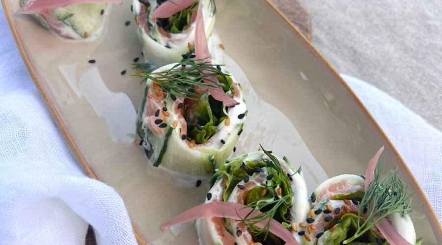Cucumber rolls • Leslie en Cuisine