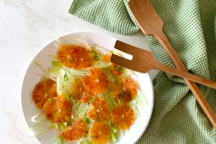 Salade de fenouil crû et orange sanguine • Leslie en Cuisine
