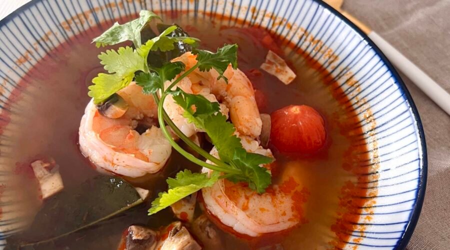 Potage crevettes et citronnelle • Leslie en Cuisine