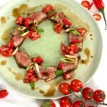 Tataki de bœuf aux fraises