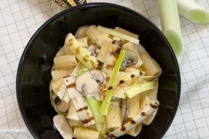 Rigatoni crème à l’Appenzeler - poireaux grillés -champignons