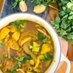 Tajine au poulet, oignons, citron confit et olives • Leslie en Cuisine