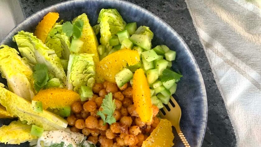 Salade de pois chiches • Leslie en Cuisine