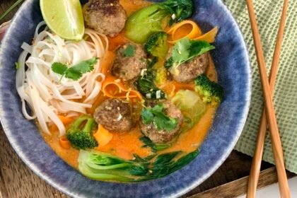 Boulettes de boeuf Thai & curry rouge • Leslie en Cuisine